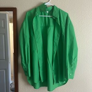 Green blouse
